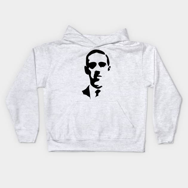 H.P. Lovecraft. Kids Hoodie by OriginalDarkPoetry